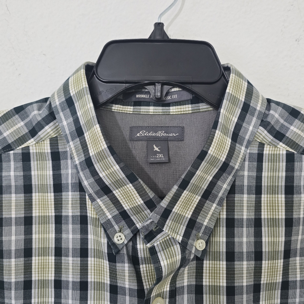 2- Eddie Bauer Wrinkle Free Classic Fit Button Front Shirts Bundle 2XL XXL - Picture 2 of 6